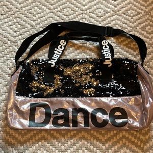 Justice girls duffel bag/ dance bag
